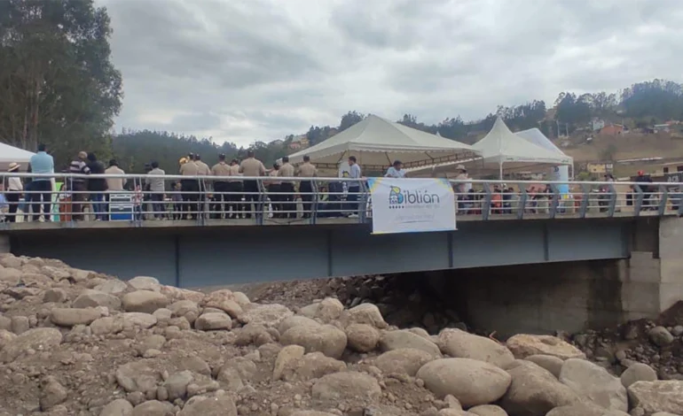 23 mil habitantes se benefician del segundo puente construido en Biblián